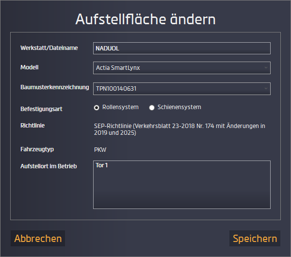 Fenster Aufstellfläche ändern